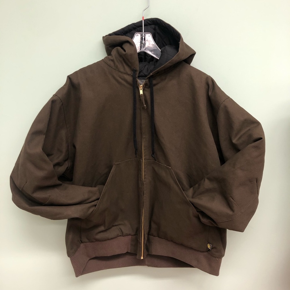 Terra | Hooded Duck Bomber Jacket: Brown (PM805)